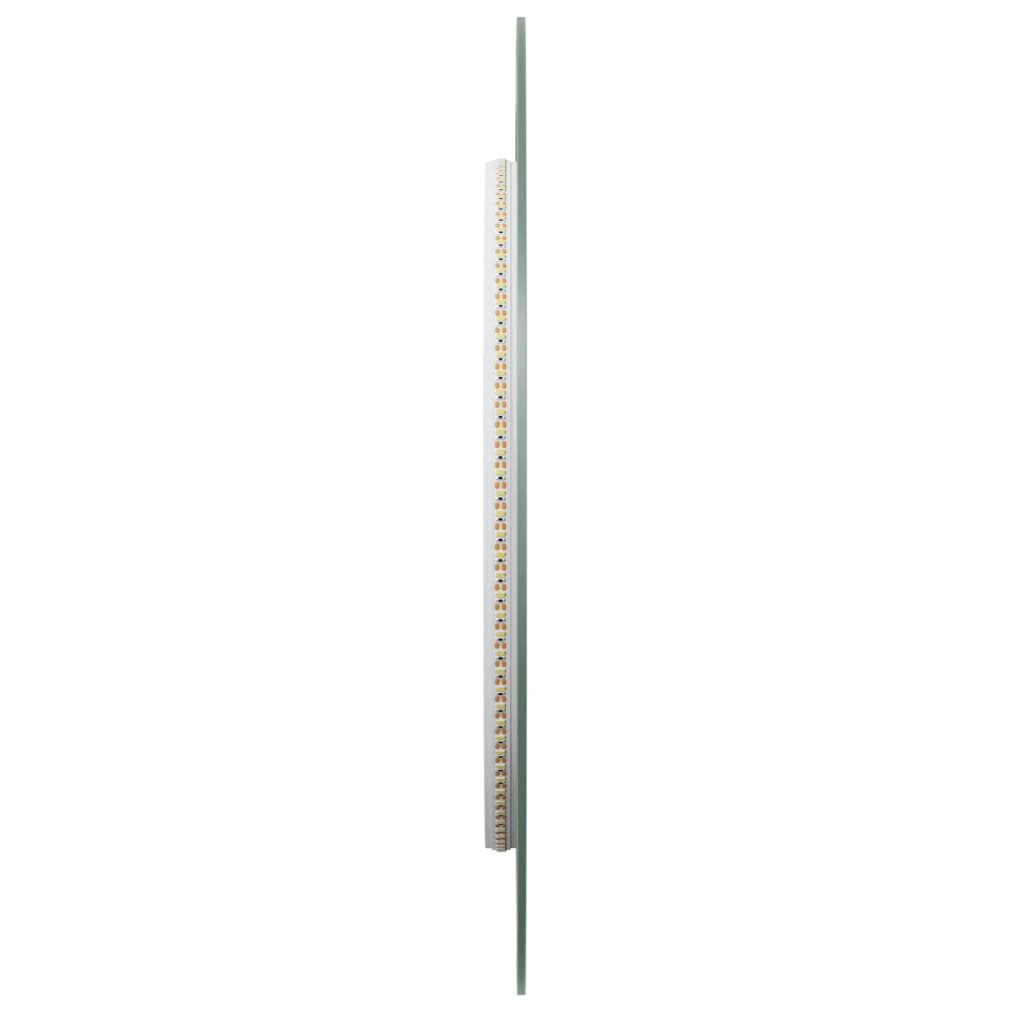 vidaXL LED Bathroom Mirror 100x45 cm Oval