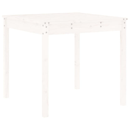 vidaXL 3 Piece Garden Bistro Set White Solid Wood Pine