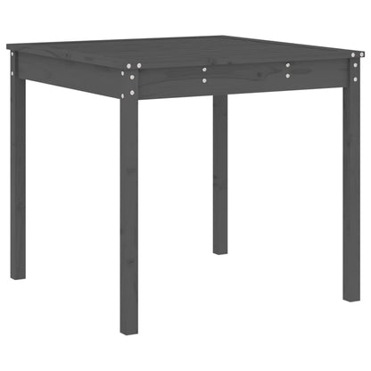 vidaXL 3 Piece Garden Bistro Set Grey Solid Wood Pine
