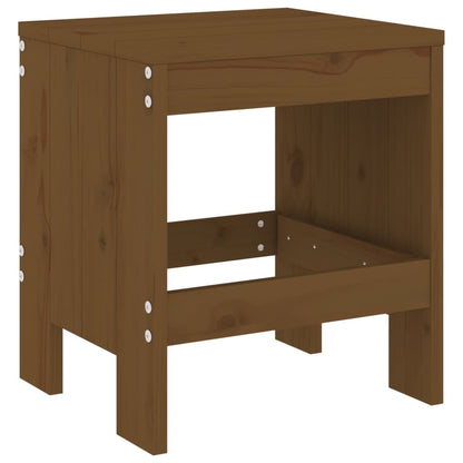 vidaXL 3 Piece Garden Bistro Set Honey Brown Solid Wood Pine