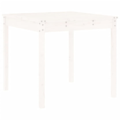 vidaXL 5 Piece Garden Dining Set White Solid Wood Pine