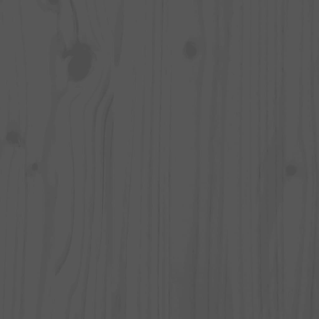 vidaXL 5 Piece Garden Dining Set Grey Solid Wood Pine