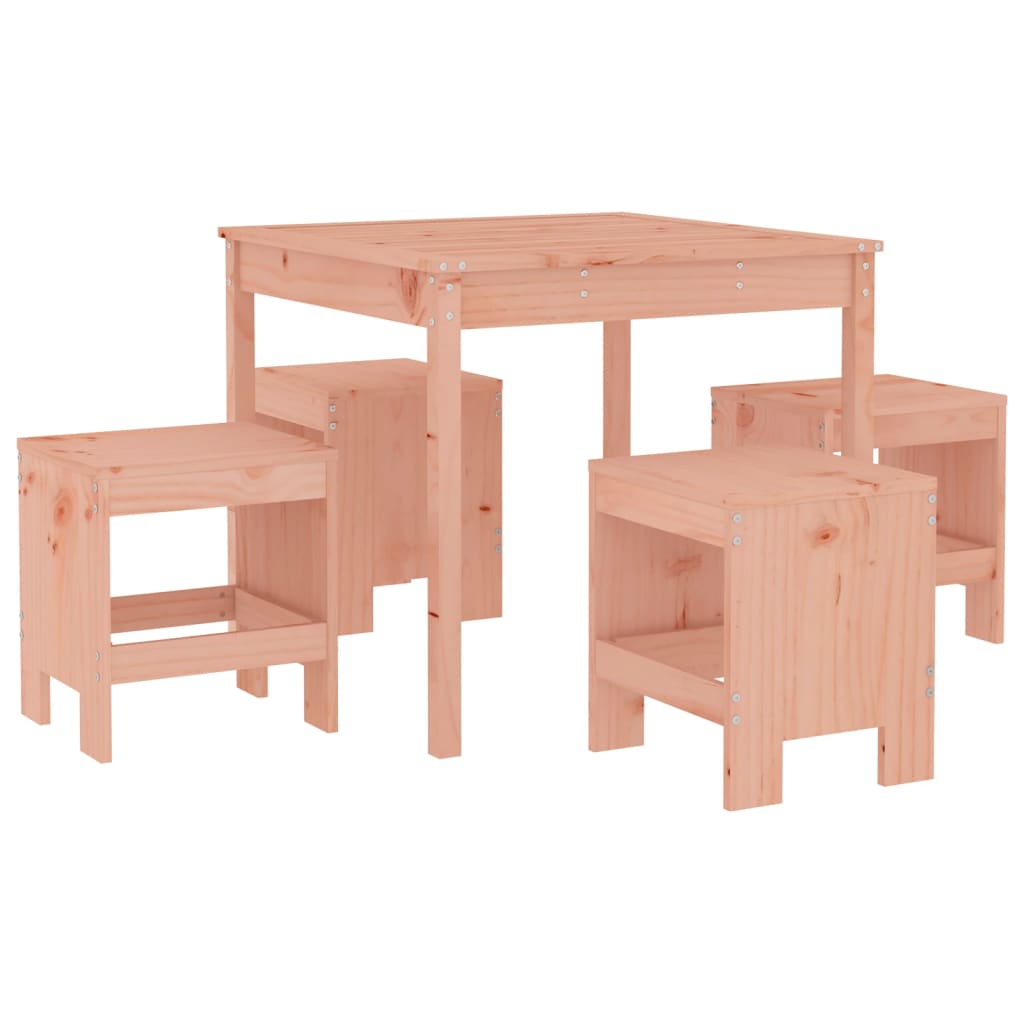 vidaXL 5 Piece Garden Dining Set Solid Wood Douglas