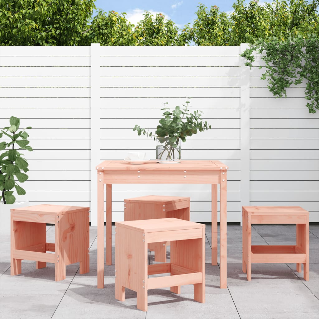 vidaXL 5 Piece Garden Dining Set Solid Wood Douglas