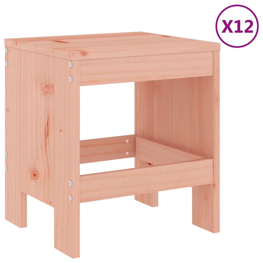 vidaXL Garden Dining Set | Natural Wood | Solid Douglas wood | Seats Many