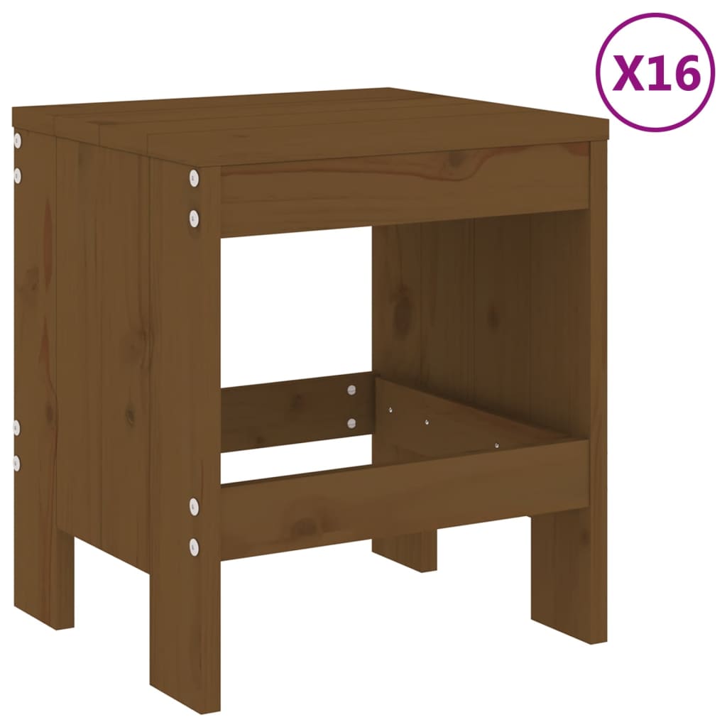 vidaXL Garden Dining Set | Honey Brown | Solid Pine Wood | Large | Seats Plenty