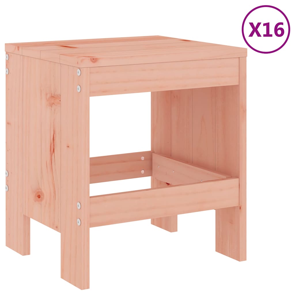 vidaXL 17 Piece Garden Dining Set Solid Wood Douglas