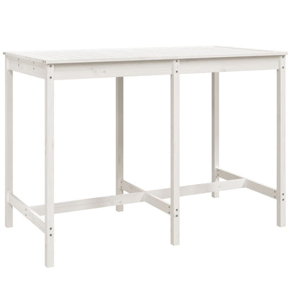 vidaXL Garden Bar Set | White | Solid pine wood | Standard | Durable | Bar Set