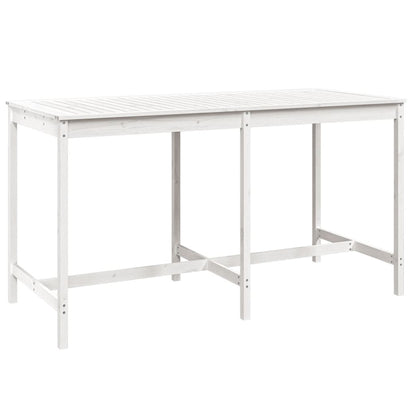 vidaXL Garden Bar Set | White | Solid Pine Wood | Large | Seats up to Many