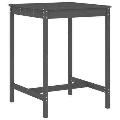 vidaXL 5 Piece Garden Bar Set Grey Solid Wood Pine