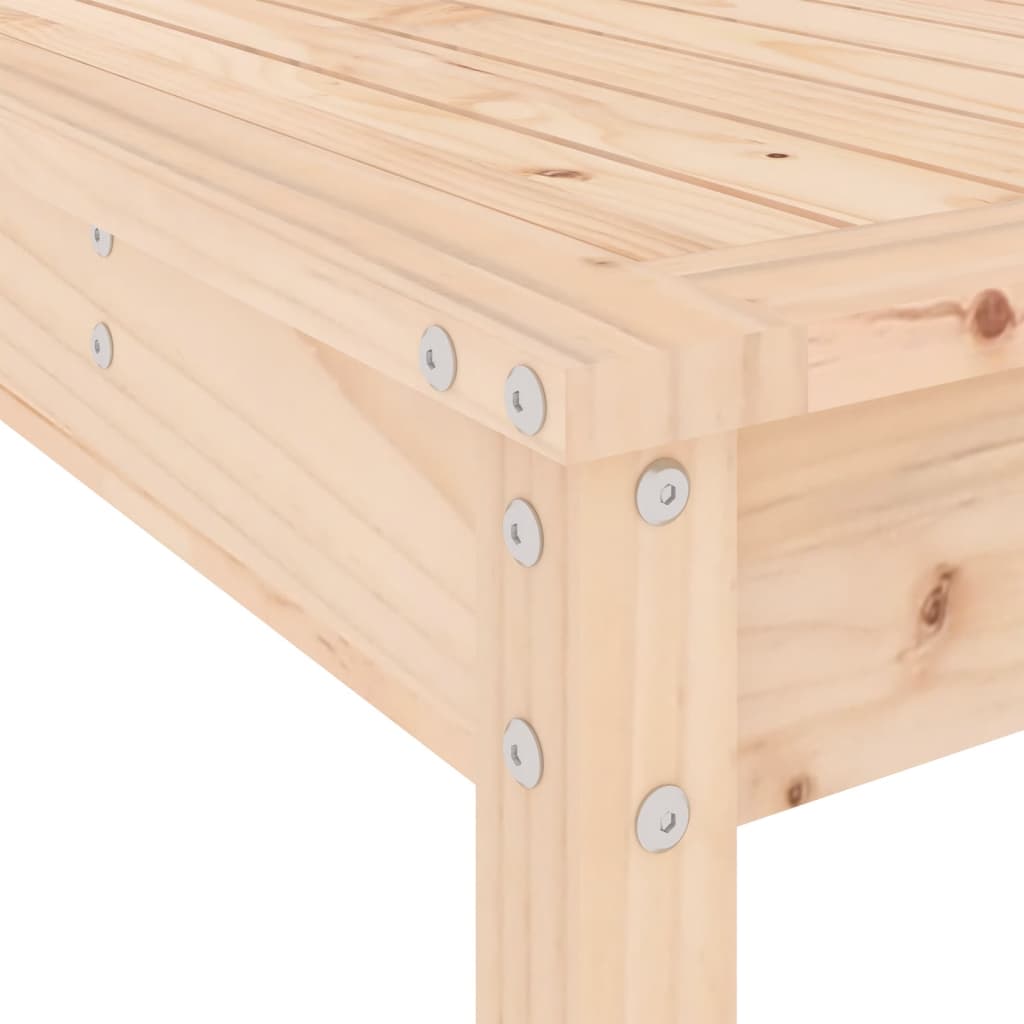 vidaXL Garden Bar Set | Natural Pine | Solid Pine Wood | Regular |  Footrest