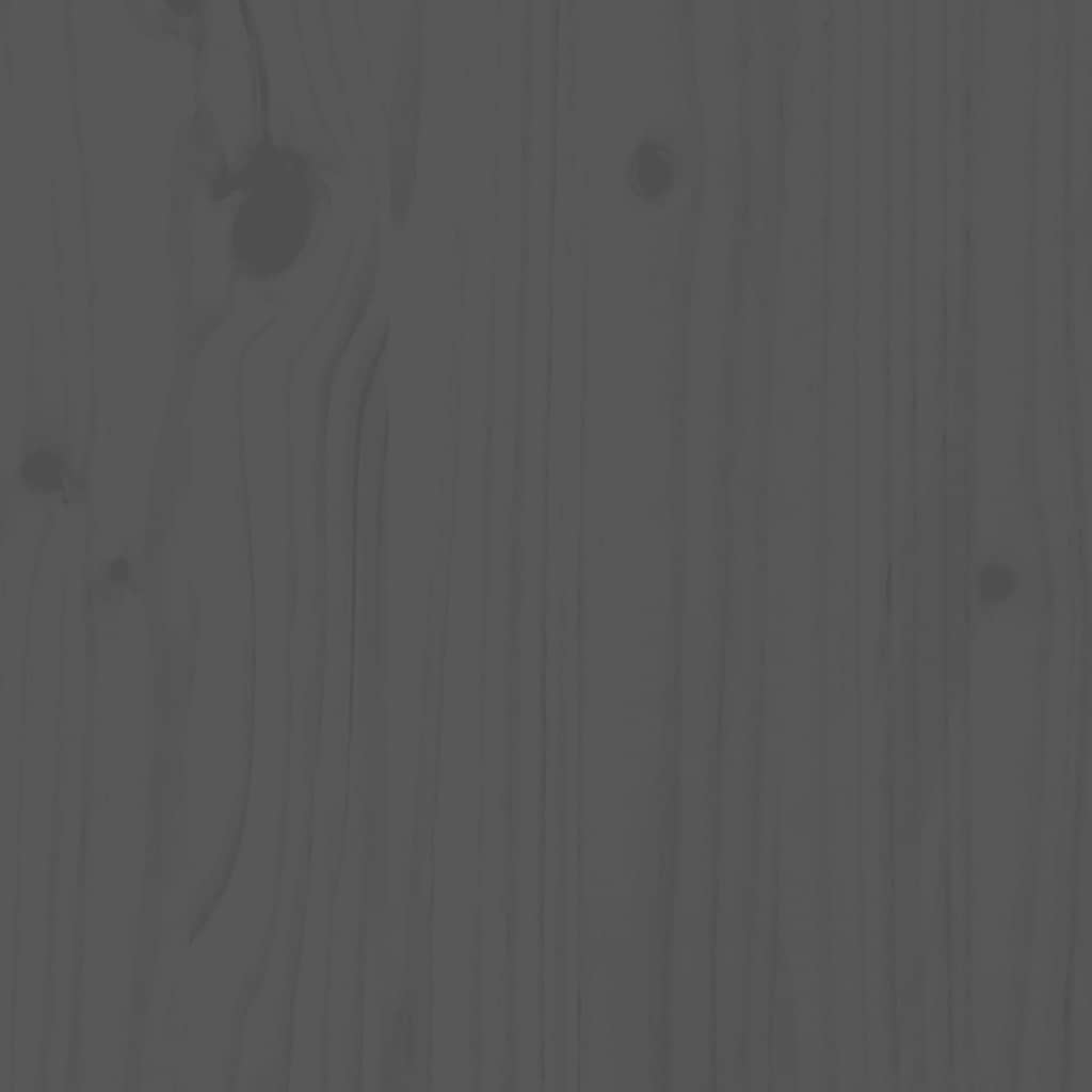 vidaXL 7 Piece Garden Bar Set Grey Solid Wood Pine