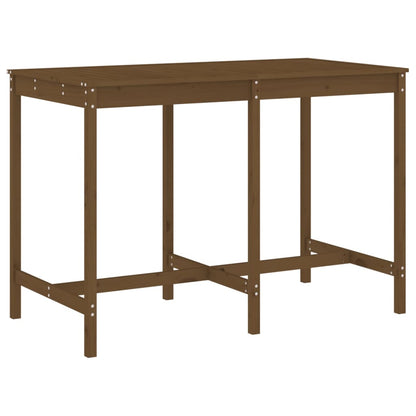 vidaXL Garden Bar Set | Honey Brown | Solid Pine Wood | Large | Footrest