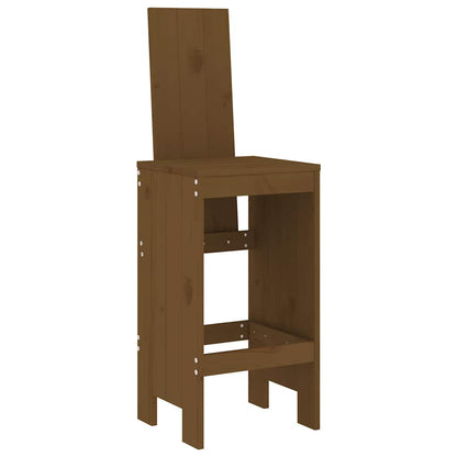 vidaXL 9 Piece Garden Bar Set Honey Brown Solid Wood Pine