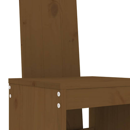 vidaXL 9 Piece Garden Bar Set Honey Brown Solid Wood Pine