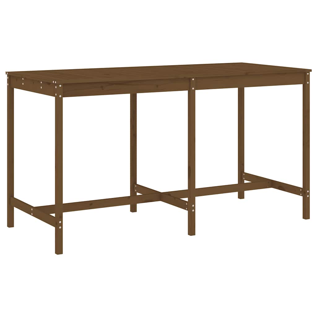 vidaXL 9 Piece Garden Bar Set Honey Brown Solid Wood Pine