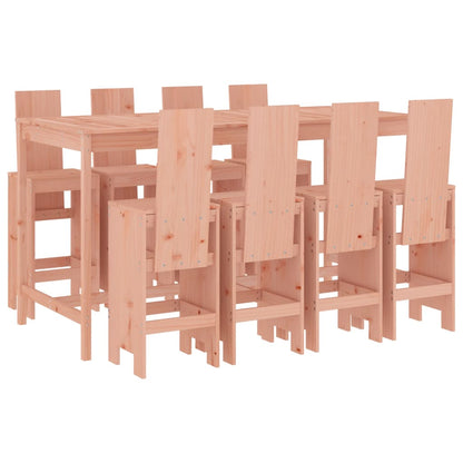 vidaXL Garden Bar Set | Natural Wood | Solid Douglas Wood | Table for 8