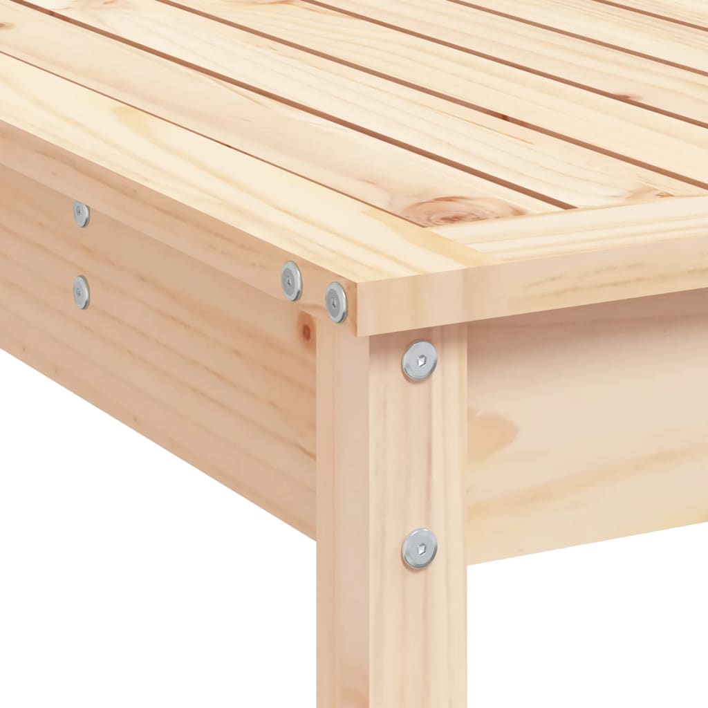vidaXL Garden Bar Set | Natural | Solid pinewood | 7 Piece Set | Footrest