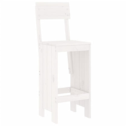 vidaXL Garden Bar Set | White | Solid pine wood | Regular |  Durable