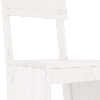 vidaXL Garden Bar Set | White | Solid pine wood | Regular |  Durable