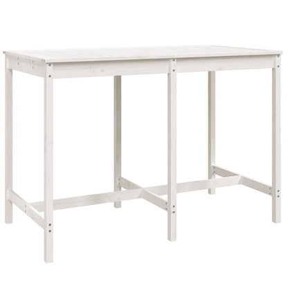 vidaXL Garden Bar Set | White | Solid pine wood | Regular |  Durable