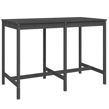vidaXL Garden Bar Set | Grey | Solid pine wood