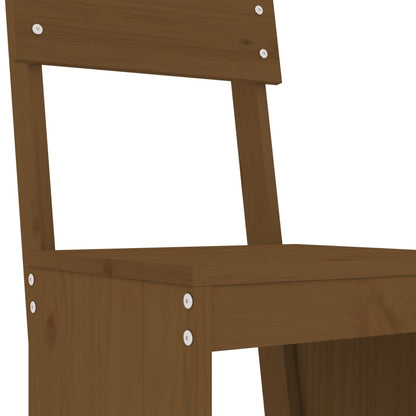 vidaXL Garden Bar Set | Honey brown | Solid pine wood | Medium | Footrest