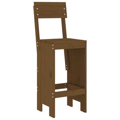 vidaXL Garden Bar Set | Honey Brown | Solid Pine Wood | Large | Footrest