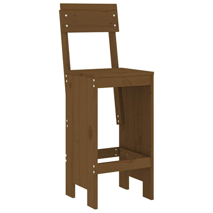 vidaXL 9 Piece Garden Bar Set Honey Brown Solid Wood Pine
