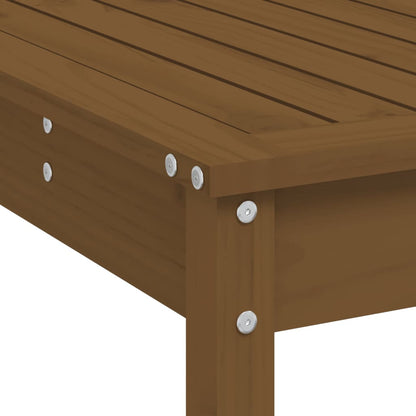 vidaXL Garden Bar Set | Honey Brown | Solid Pine Wood | Large | Footrest