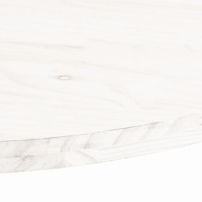 vidaXL Table Top White 80x40x2.5 cm Solid Wood Pine Oval