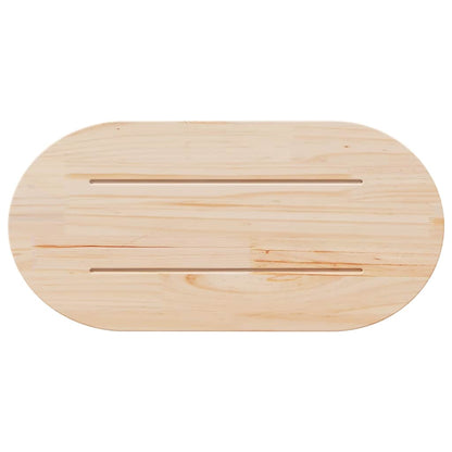vidaXL Table Top 60x30x2.5 cm Solid Wood Pine Oval