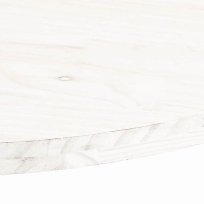 vidaXL Table Top White 60x30x2.5 cm Solid Wood Pine Oval
