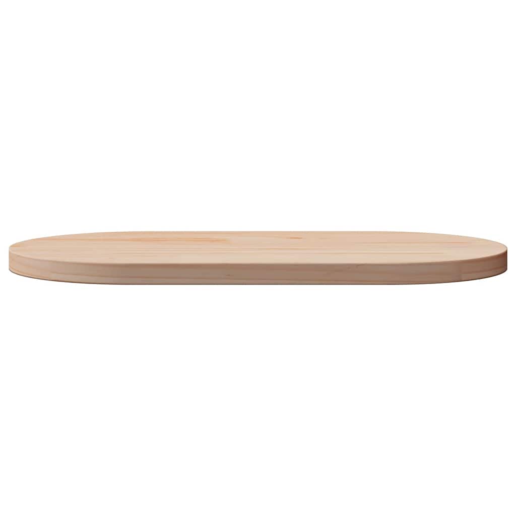 vidaXL Table Top 70x35x2.5 cm Solid Wood Pine Oval