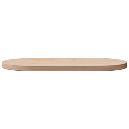 vidaXL Table Top 70x35x2.5 cm Solid Wood Pine Oval
