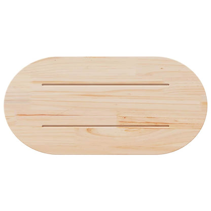 vidaXL Table Top 70x35x2.5 cm Solid Wood Pine Oval