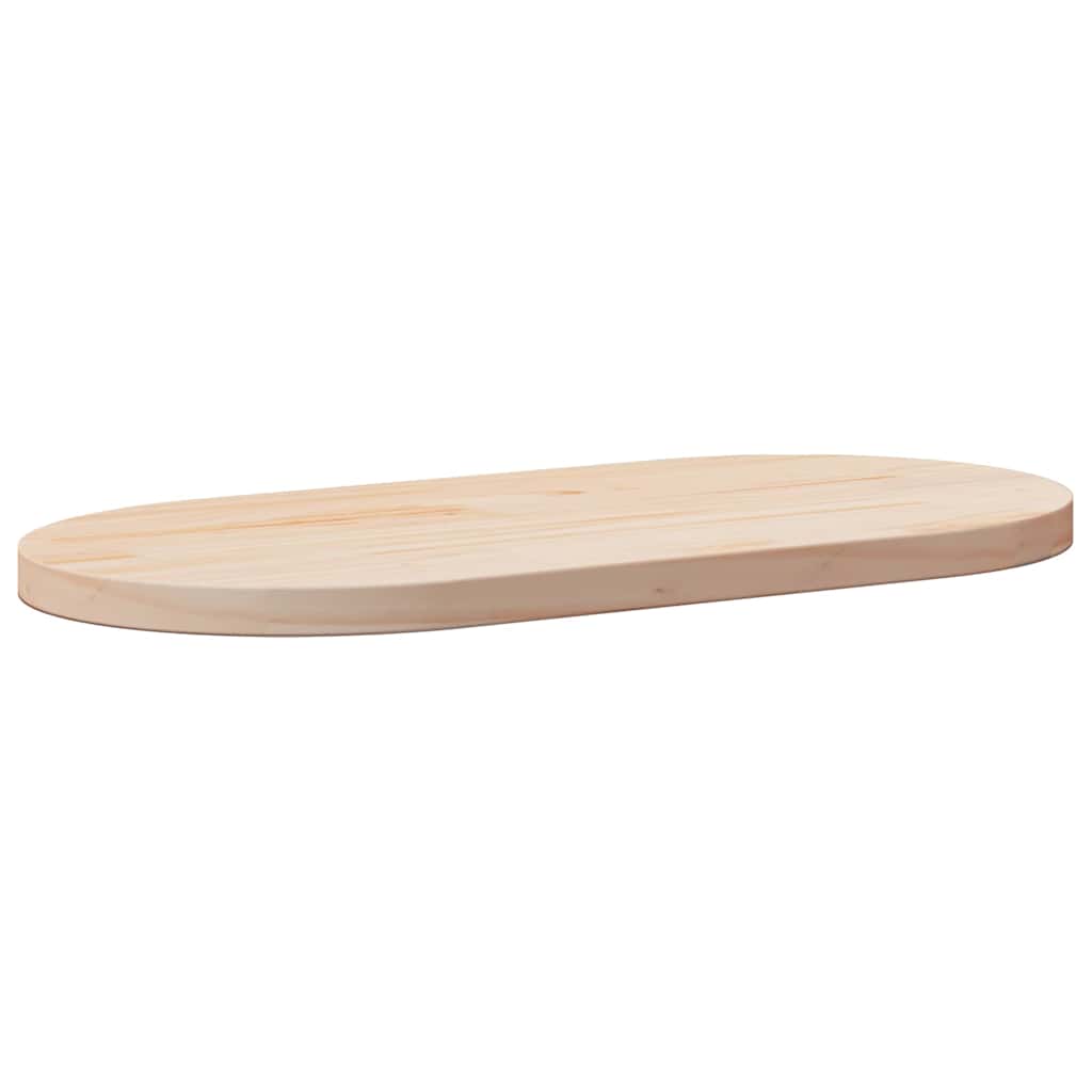 vidaXL Table Top 80x40x2.5 cm Solid Wood Pine Oval