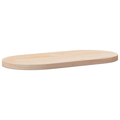 vidaXL Table Top 80x40x2.5 cm Solid Wood Pine Oval