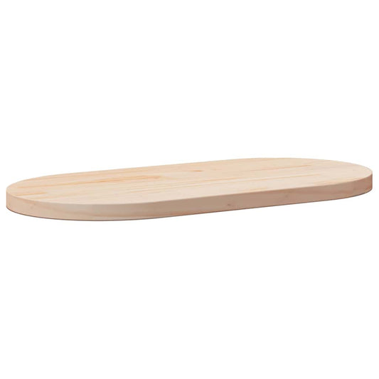 vidaXL Table Top 80x40x2.5 cm Solid Wood Pine Oval