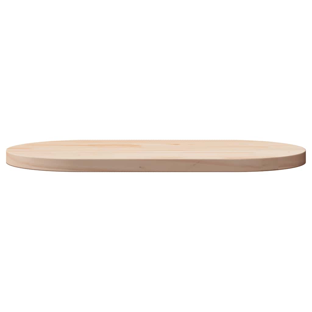 vidaXL Table Top 80x40x2.5 cm Solid Wood Pine Oval