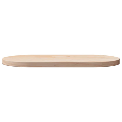 vidaXL Table Top 80x40x2.5 cm Solid Wood Pine Oval
