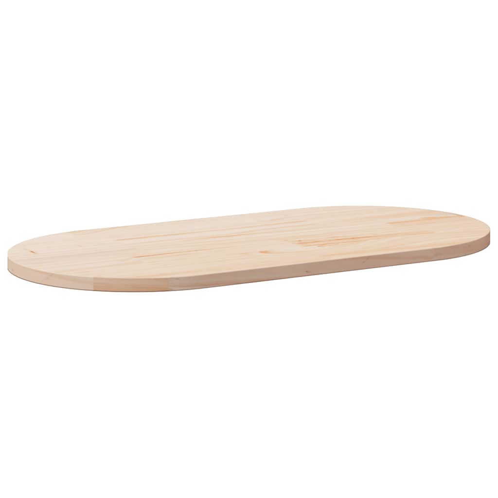 vidaXL Table Top 100x50x2.5 cm Solid Wood Pine Oval