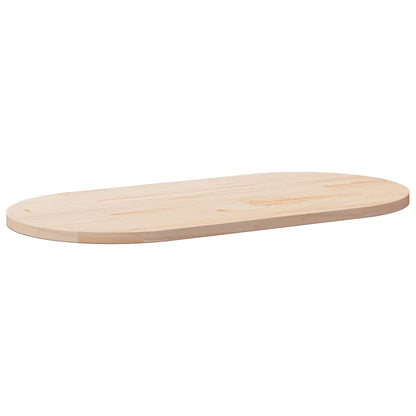 vidaXL Table Top 100x50x2.5 cm Solid Wood Pine Oval