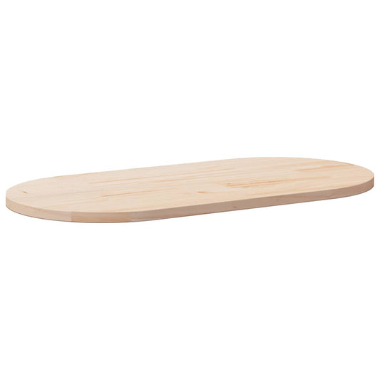 vidaXL Table Top 100x50x2.5 cm Solid Wood Pine Oval
