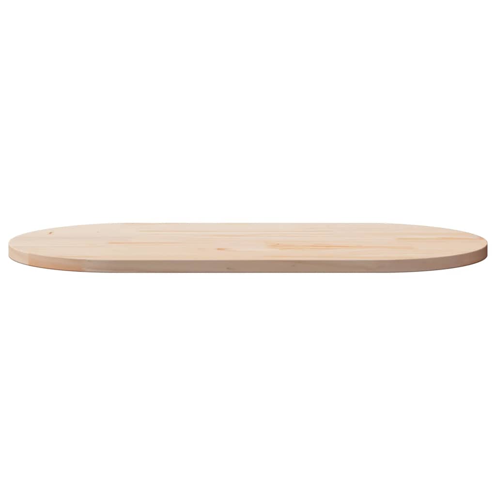 vidaXL Table Top 100x50x2.5 cm Solid Wood Pine Oval