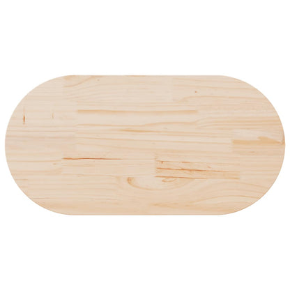 vidaXL Table Top 100x50x2.5 cm Solid Wood Pine Oval