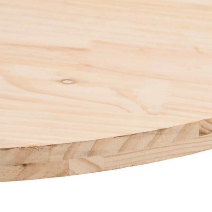 vidaXL Table Top 100x50x2.5 cm Solid Wood Pine Oval