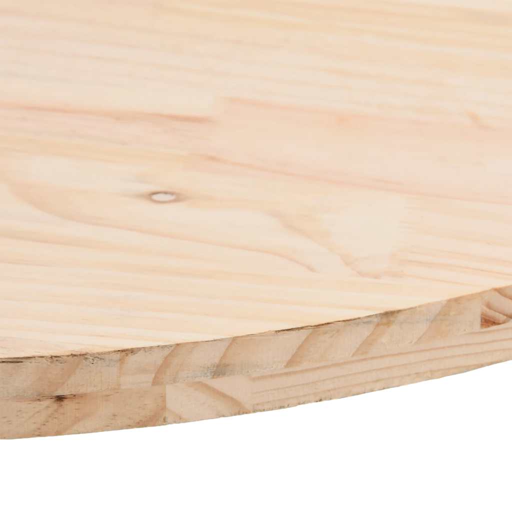 vidaXL Table Top 110x55x2.5 cm Solid Wood Pine Oval