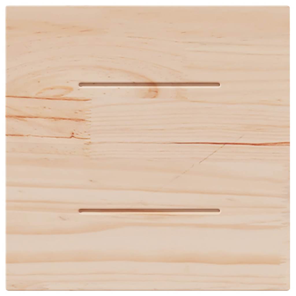 vidaXL Table Top | White | Solid pine wood | 40x40 cm | Rounded corners surface