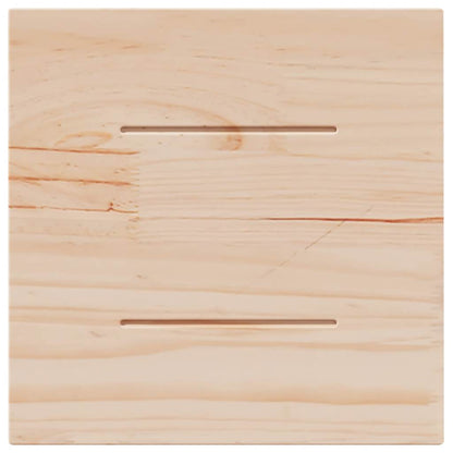 vidaXL Table Top | White | Solid pine wood | 40x40 cm | Rounded corners surface
